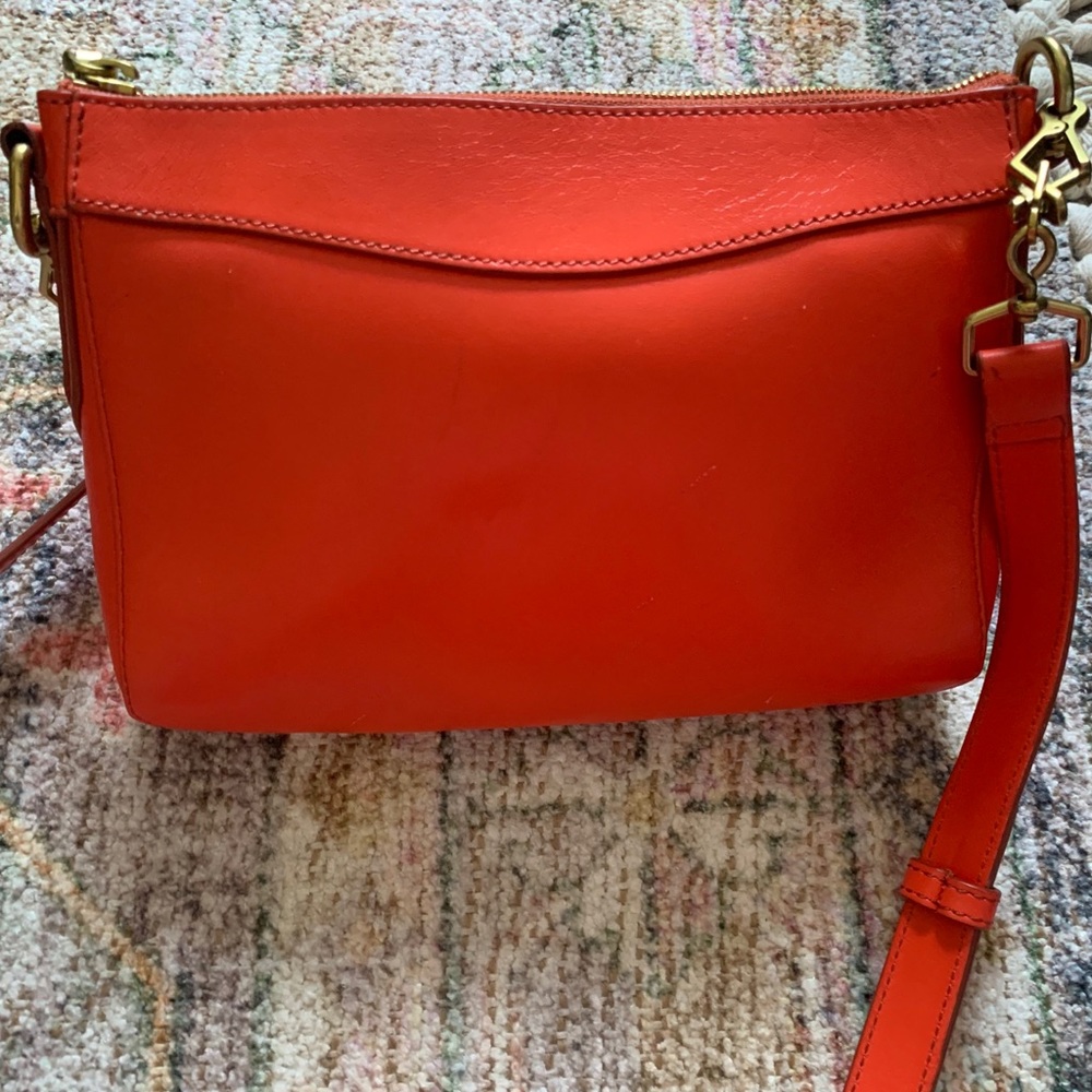 J. Crew Blood Orange Cross Body Bag